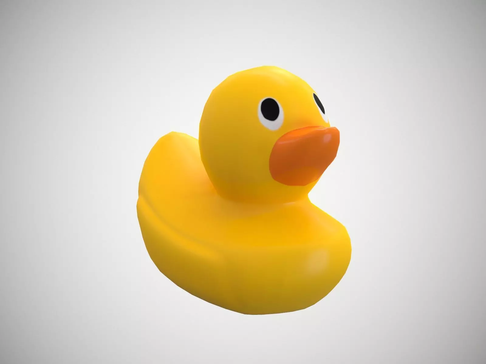 Rubber Duck Free low-poly 3D model_0