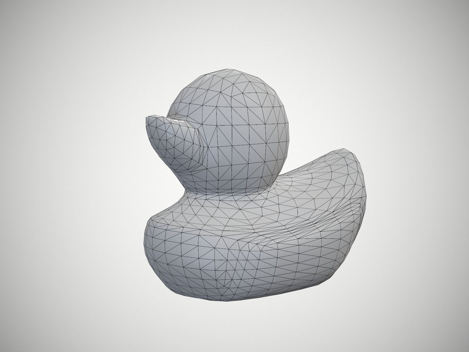 Rubber Duck Free low-poly 3D model_9