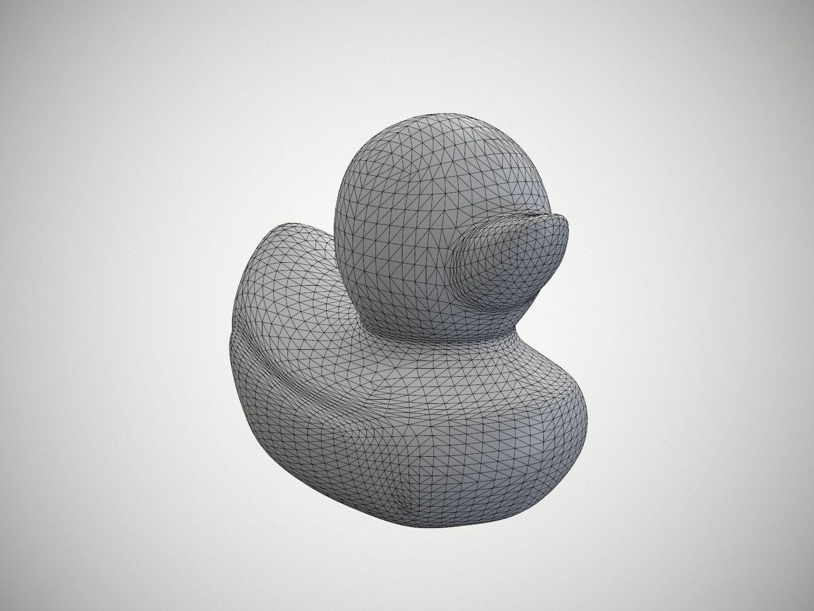 Rubber Duck Free low-poly 3D model_8