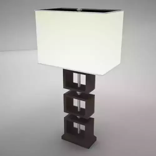 lamp19 wooden table lamp with shade