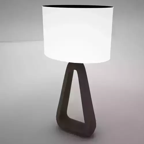 Lamp18 wooden table lamp with shade