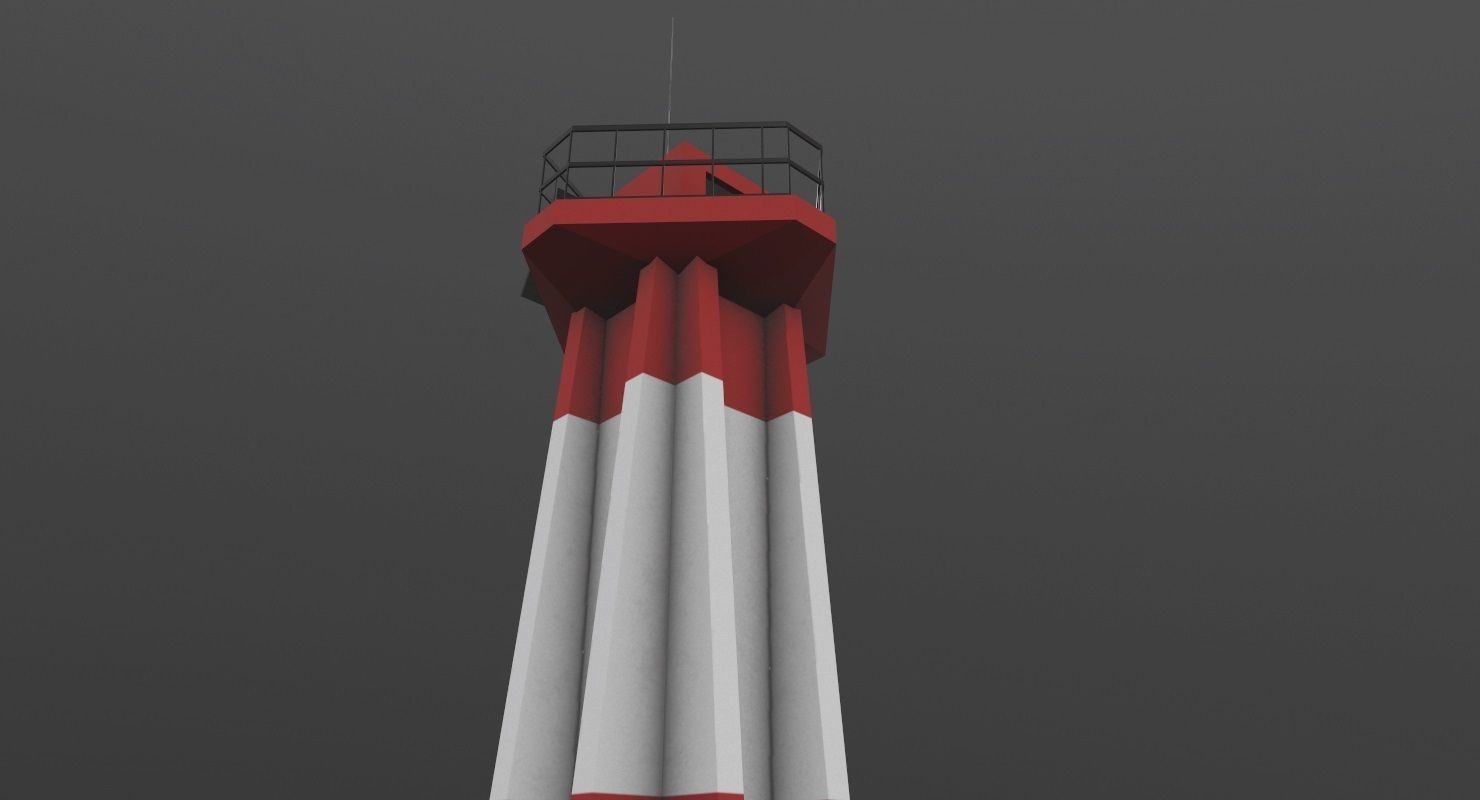 Light House West Mall Low-poly 3D model_3