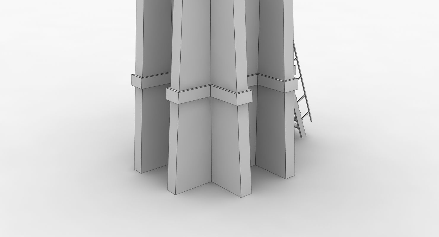 Light House West Mall Low-poly 3D model_12
