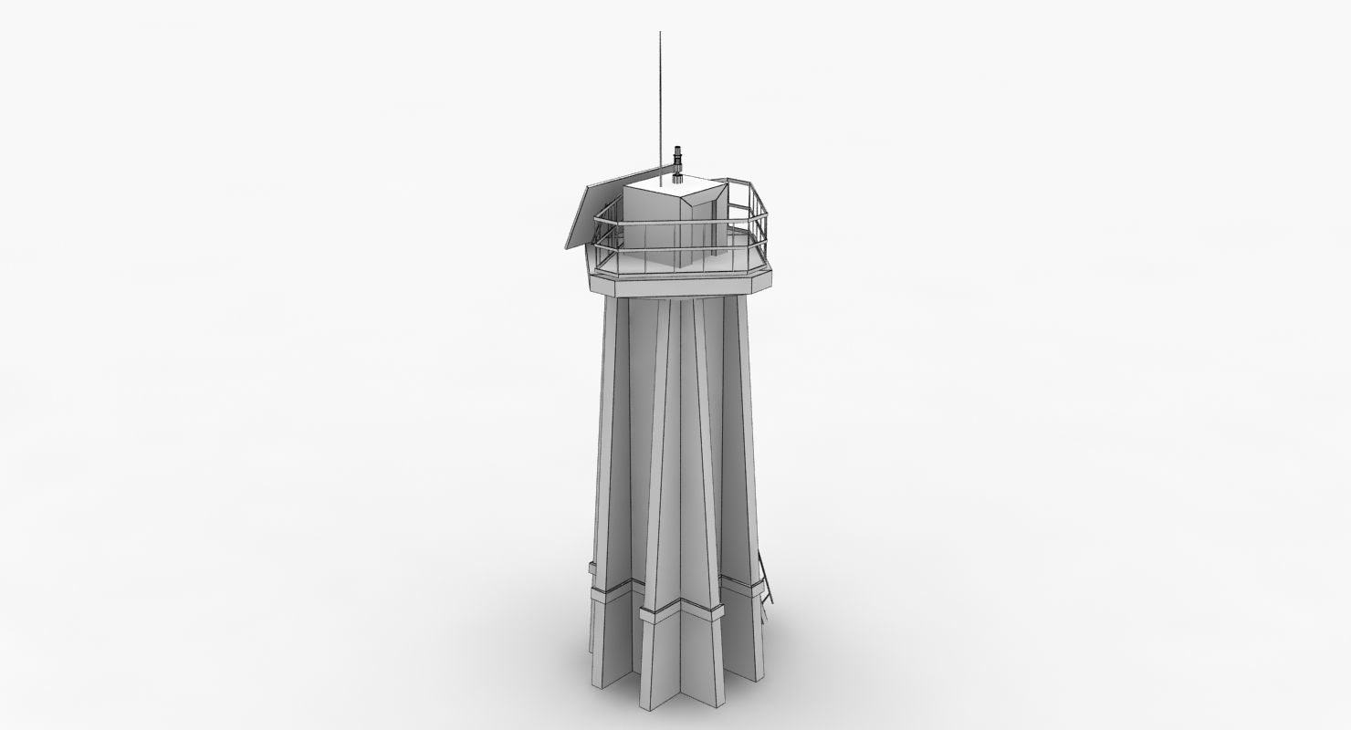 Light House West Mall Low-poly 3D model_15