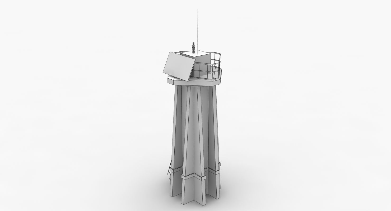Light House West Mall Low-poly 3D model_13
