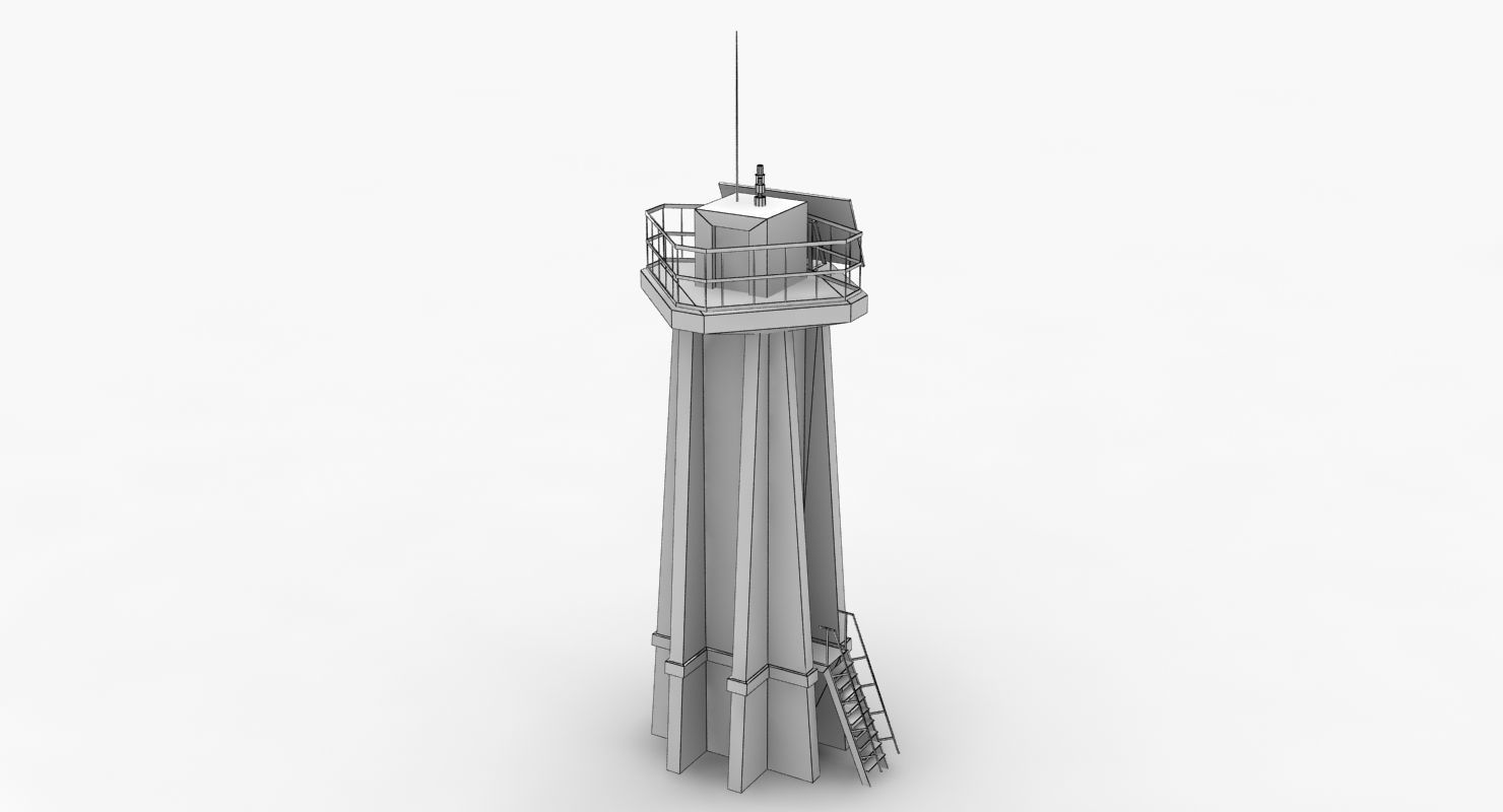 Light House West Mall Low-poly 3D model_14
