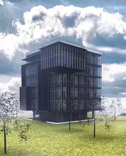 Modern dreaming office  3D model