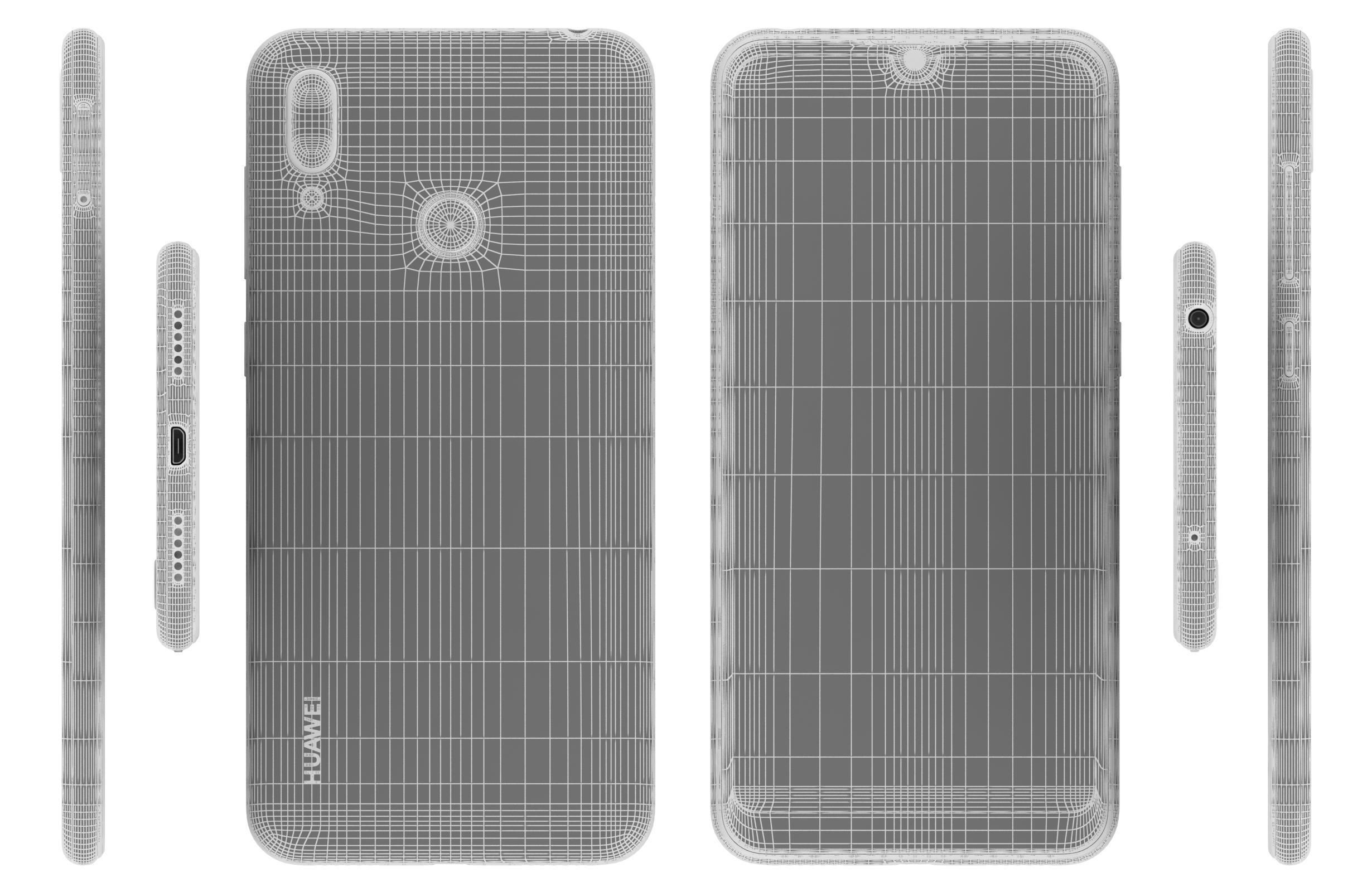 Huawei Y7 2019 All Colors 3D model_14