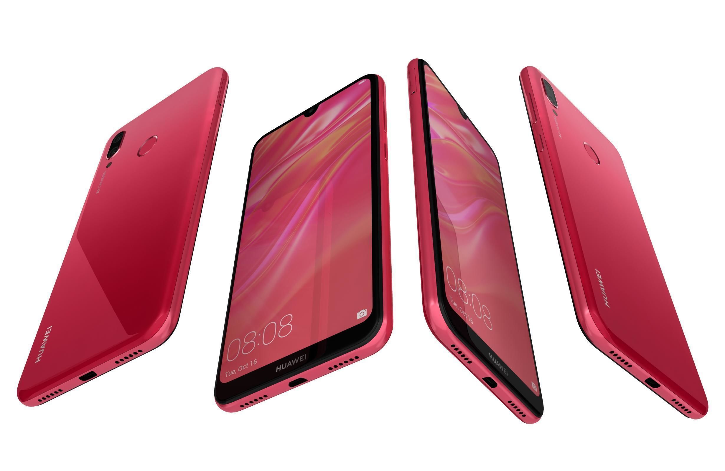 Huawei Y7 2019 All Colors 3D model_12