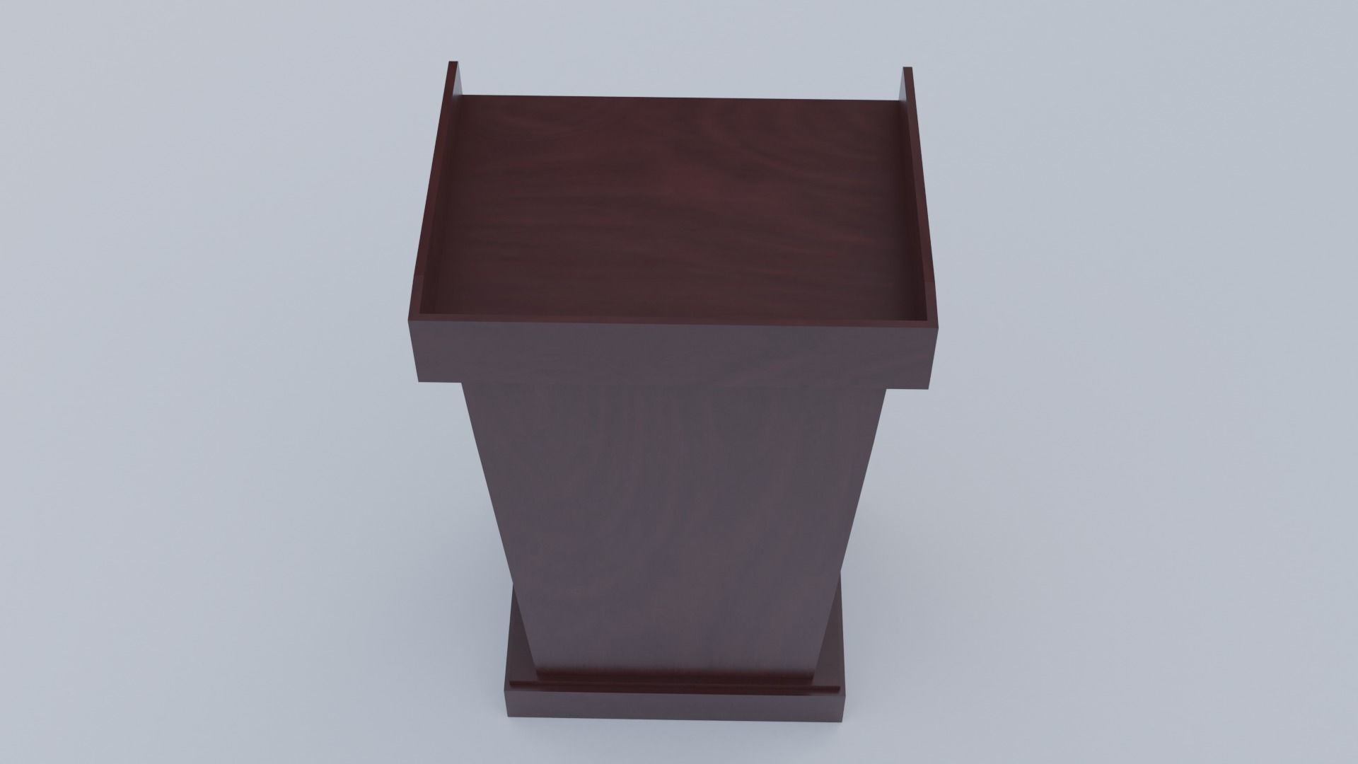 Wood Pulpit  Low-poly 3D model_20