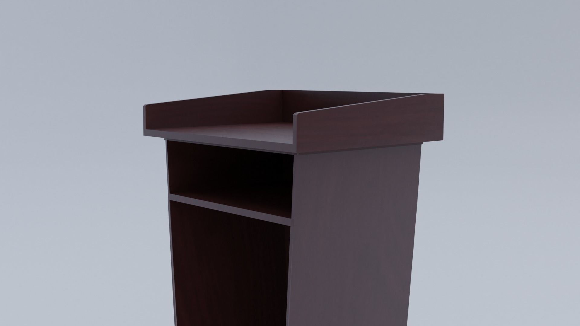 Wood Pulpit  Low-poly 3D model_24