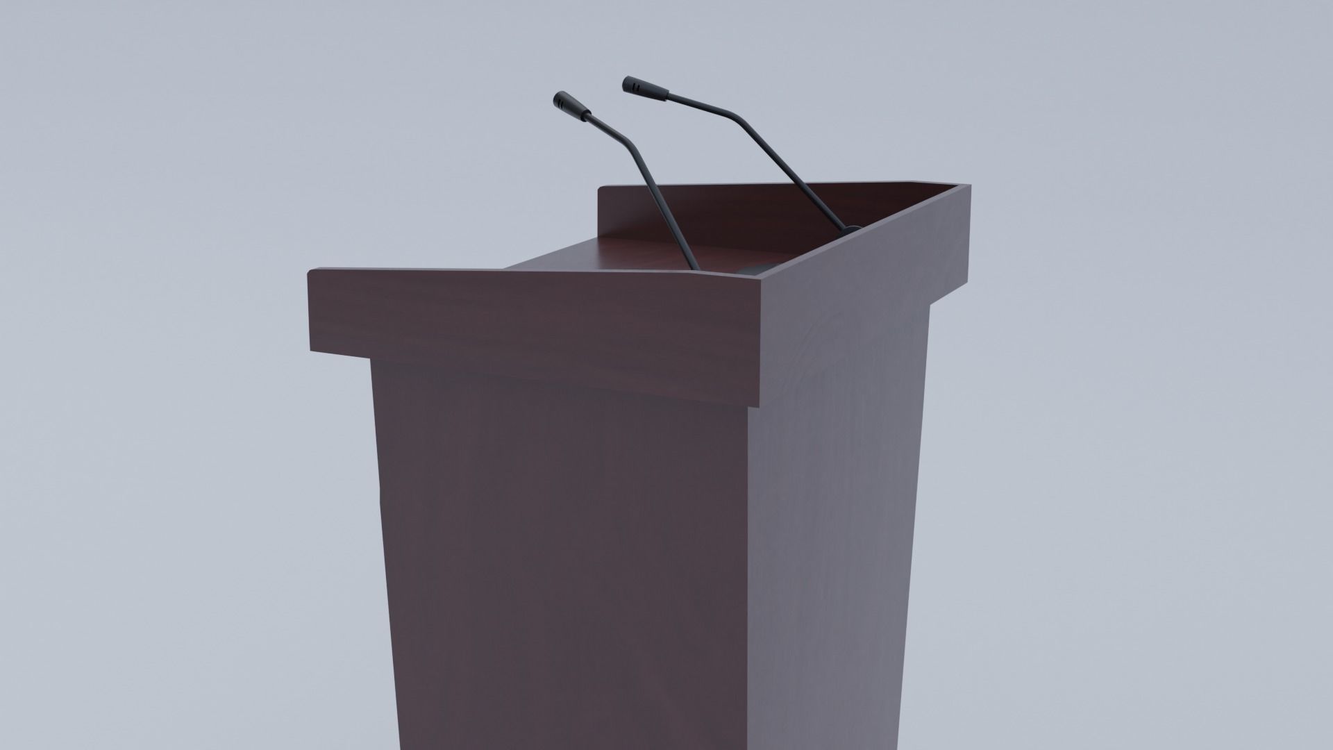 Wood Pulpit  Low-poly 3D model_22