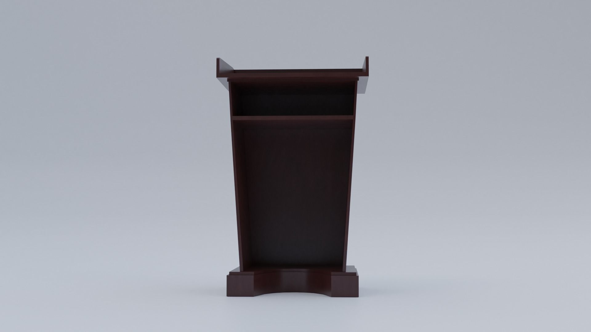 Wood Pulpit  Low-poly 3D model_8