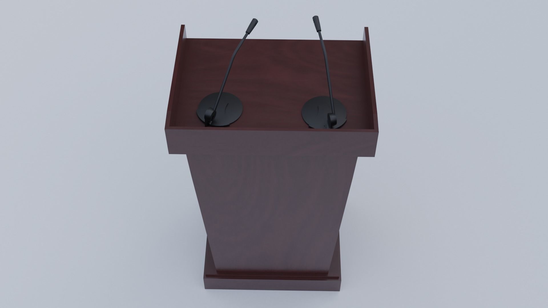 Wood Pulpit  Low-poly 3D model_21