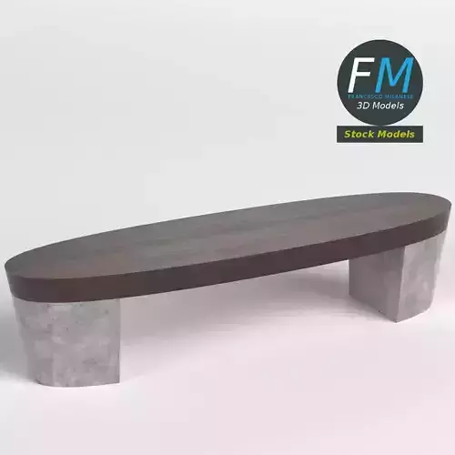 Oval bench