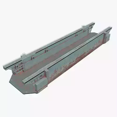 Floating Dock 1 Low-poly 3D model