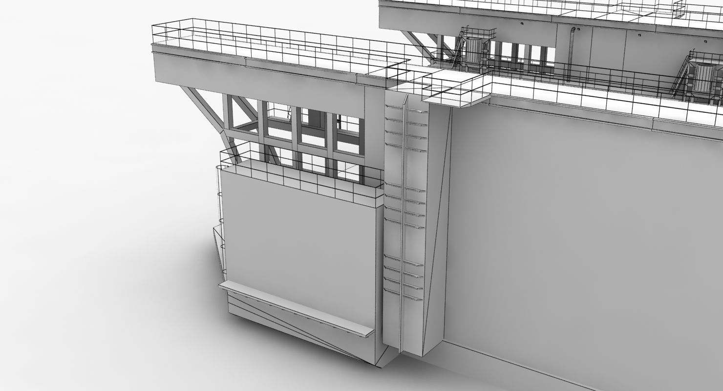 Floating Dock 1 Low-poly 3D model_13