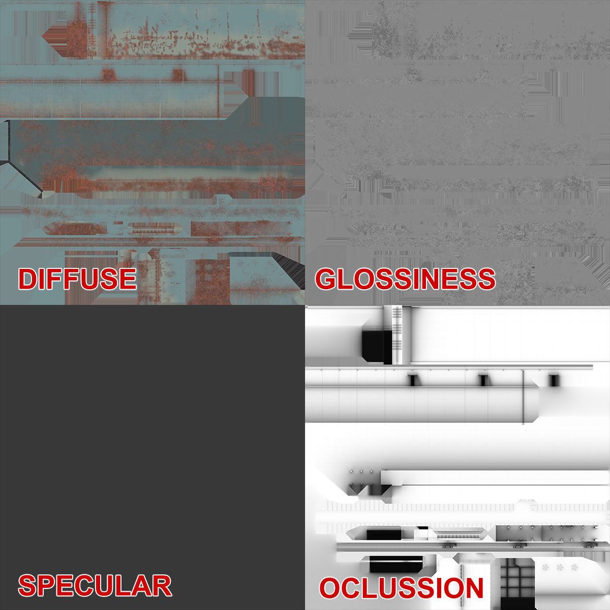 Floating Dock 1 Low-poly 3D model_17