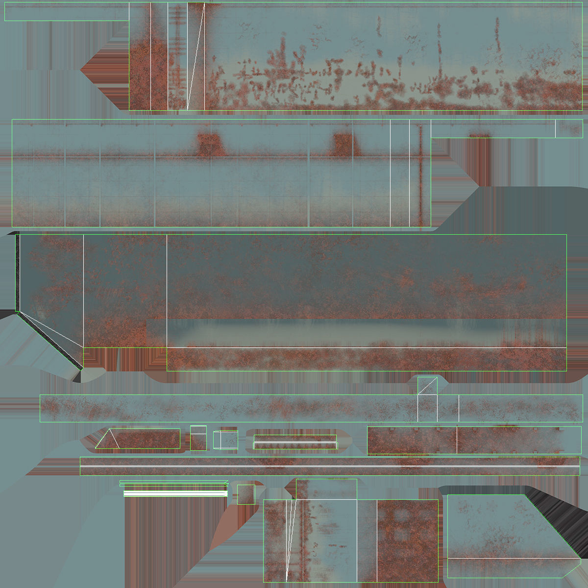 Floating Dock 1 Low-poly 3D model_19