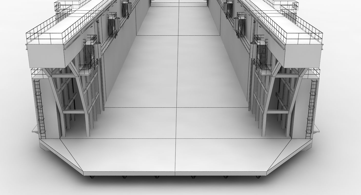 Floating Dock 1 Low-poly 3D model_14