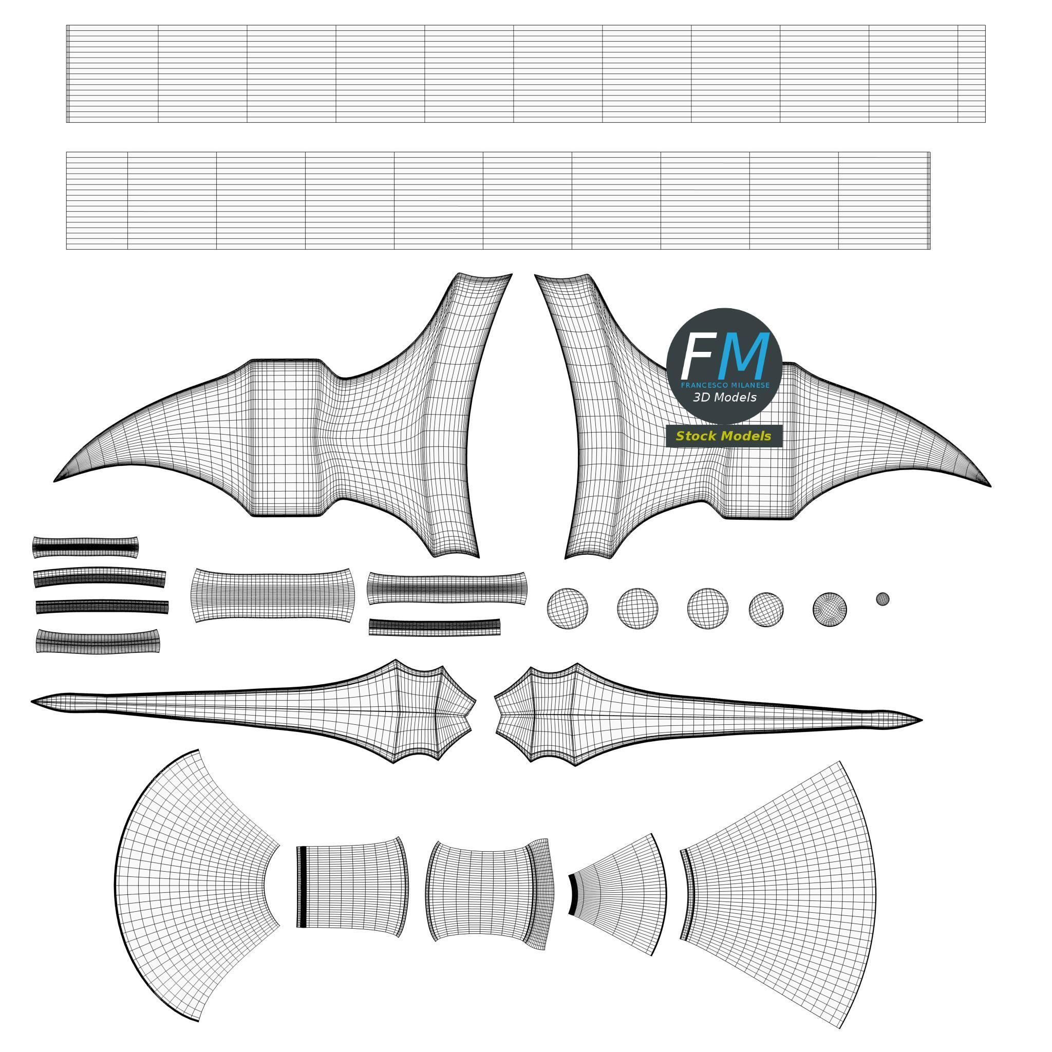 Medieval halberd 2 3D model_11