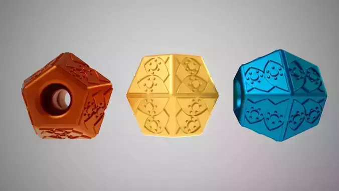 Pentagon Bead 3D print model