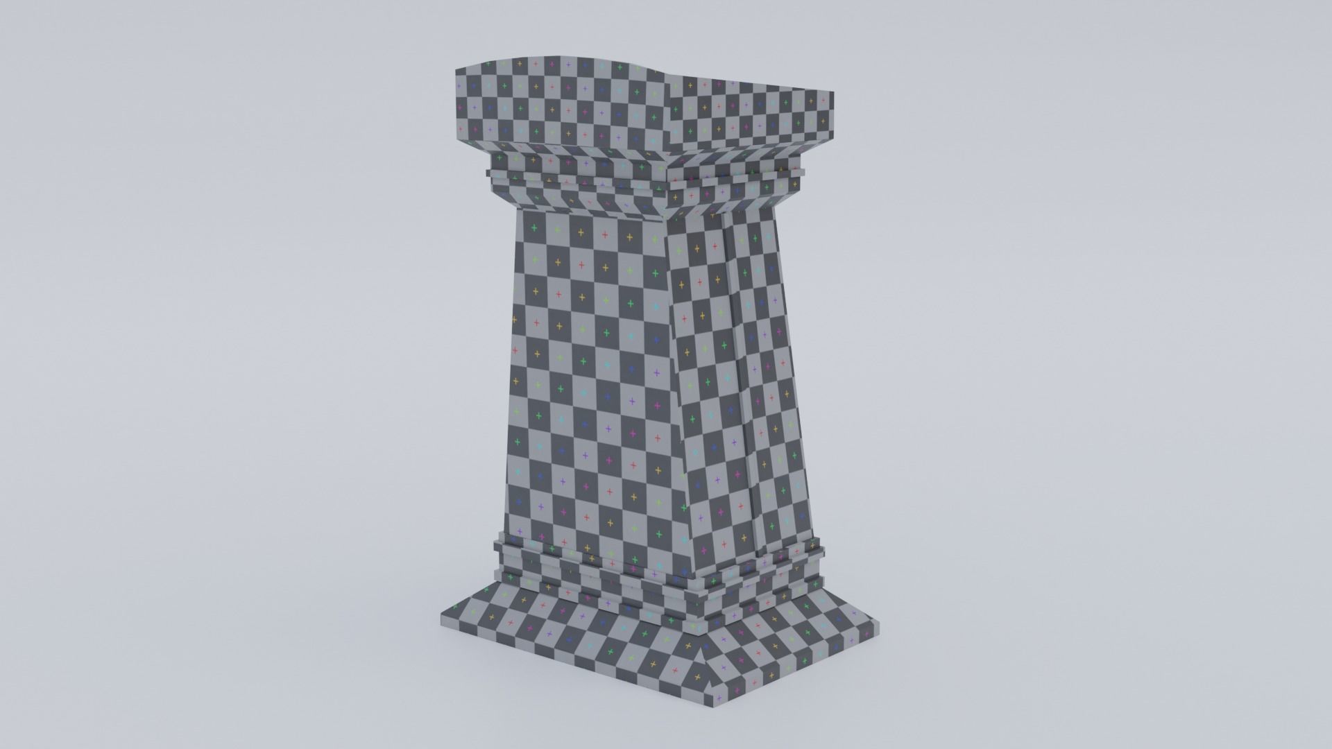 Lectern wooden podium Low-poly 3D model_19