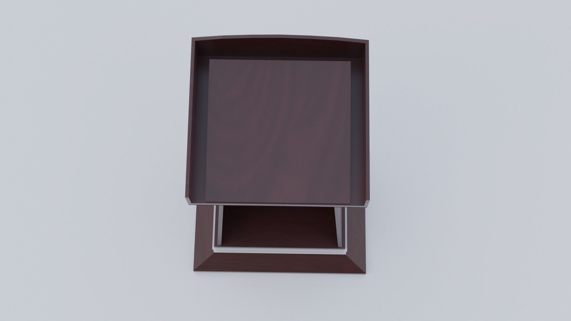 Lectern wooden podium Low-poly 3D model_24