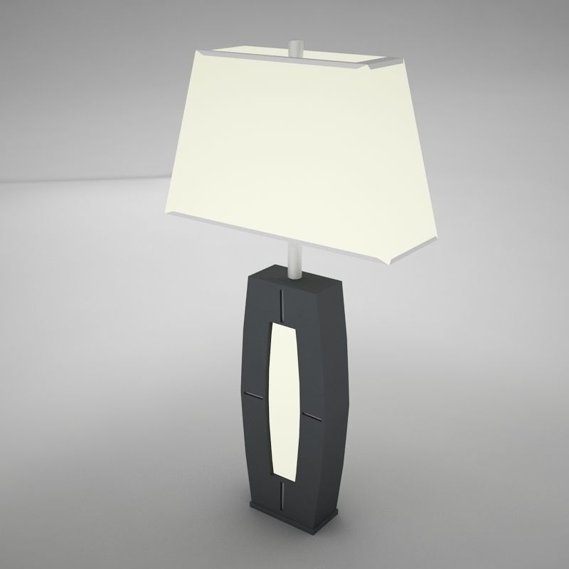 lamp 10 Low-poly 3D model_2