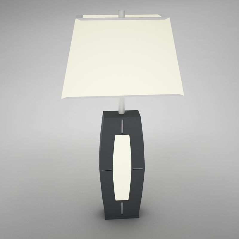 lamp 10 Low-poly 3D model_1