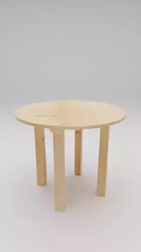 2 person table - gamlared 3D model
