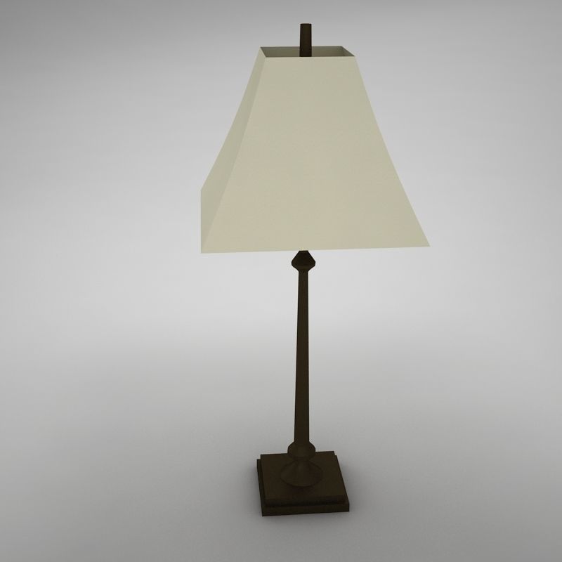 lampar7 table lamp with shade Low-poly 3D model_1