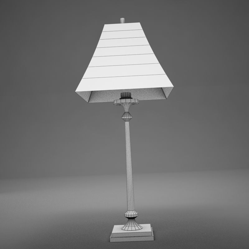 lampar7 table lamp with shade Low-poly 3D model_11