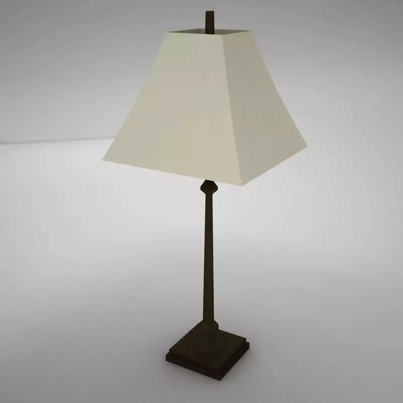 lampar7 table lamp with shade Low-poly 3D model_0