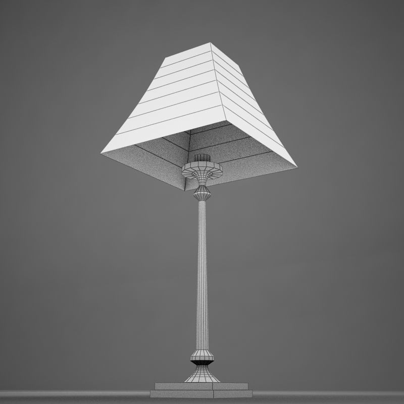 lampar7 table lamp with shade Low-poly 3D model_14