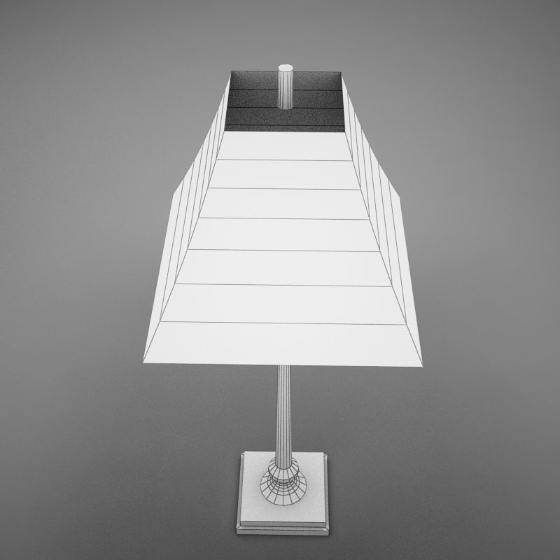 lampar7 table lamp with shade Low-poly 3D model_15
