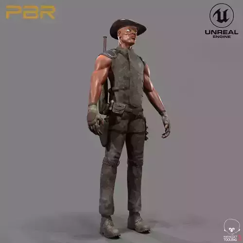 Freedom Fighter Free low-poly 3D model