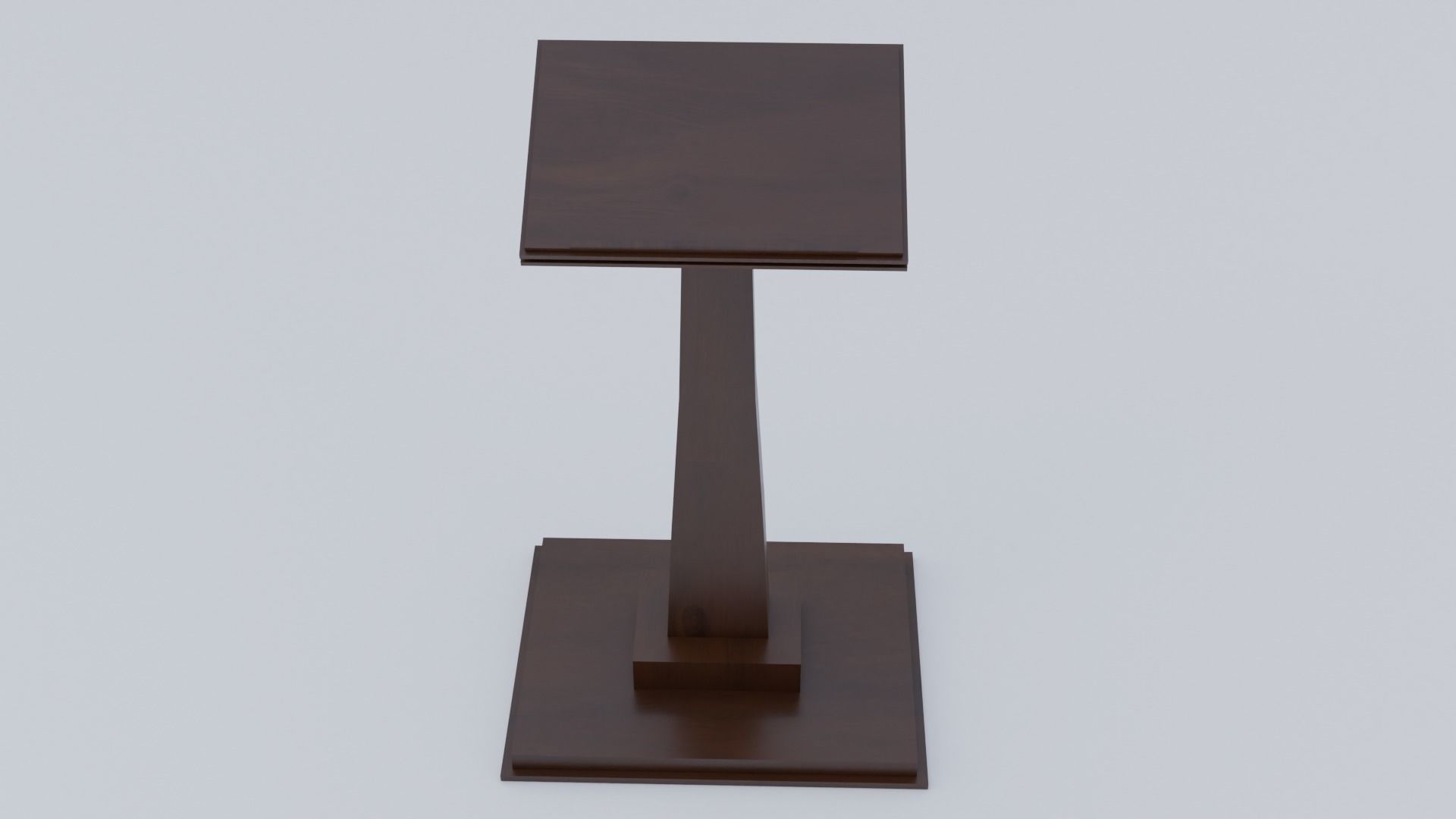 Lectern - Wood Low-poly 3D model_24