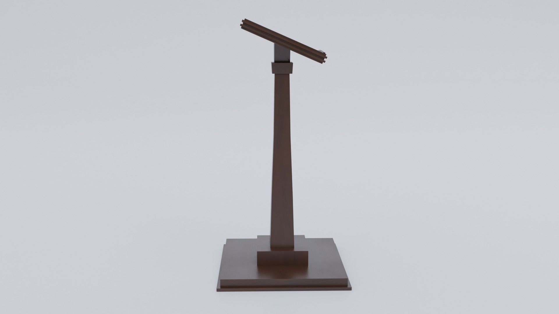 Lectern - Wood Low-poly 3D model_27