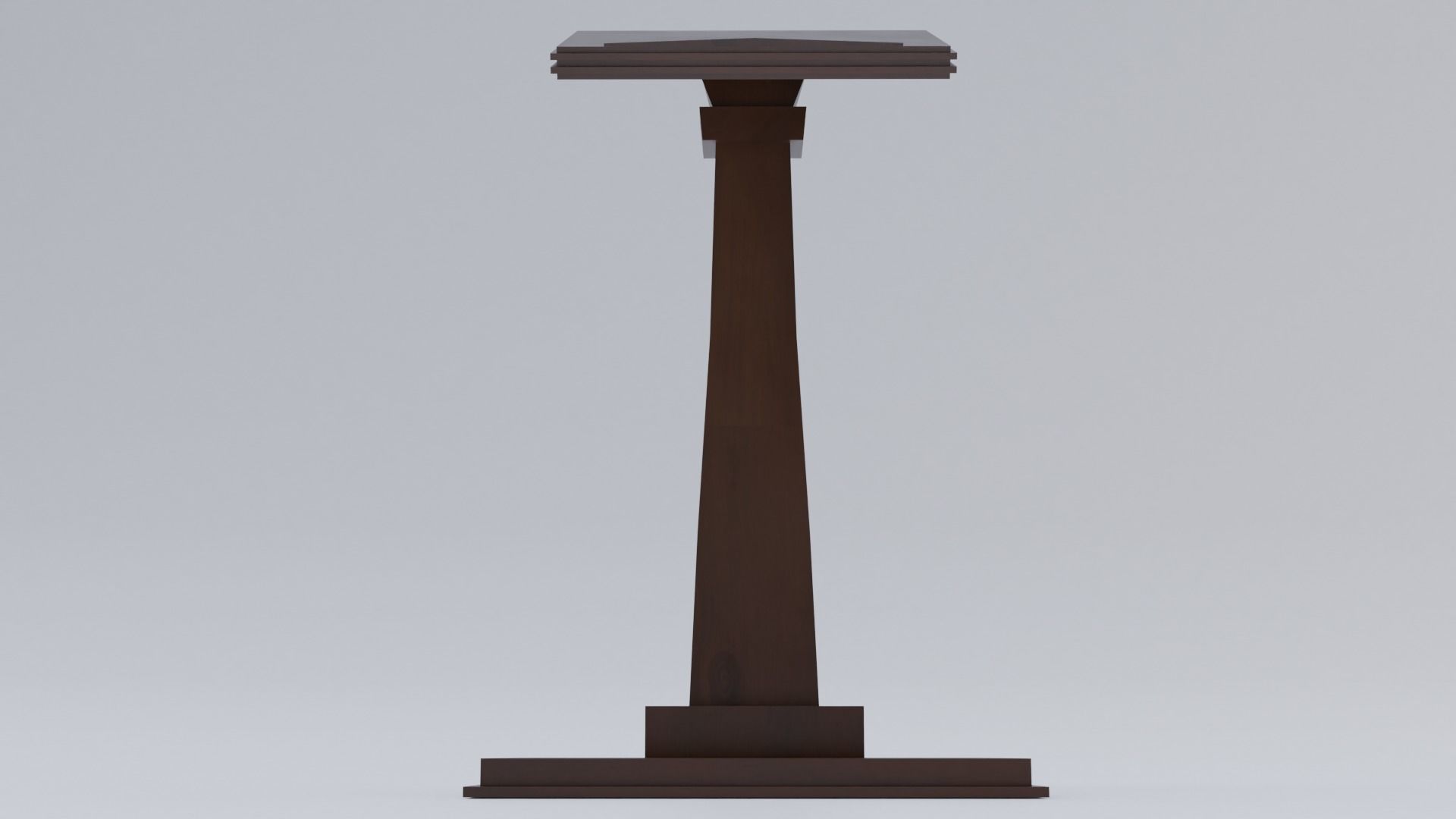 Lectern - Wood Low-poly 3D model_5