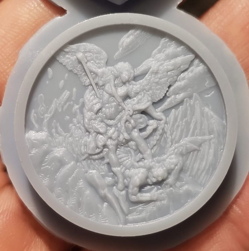 Michael Archangel Medal 3D print model_8
