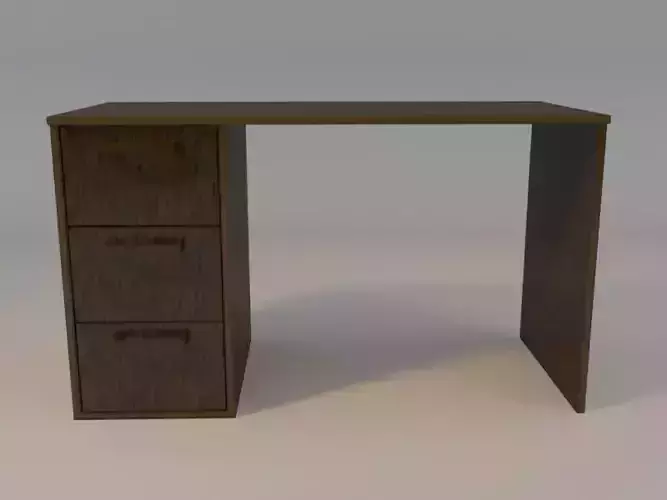 basic desk low-poly
