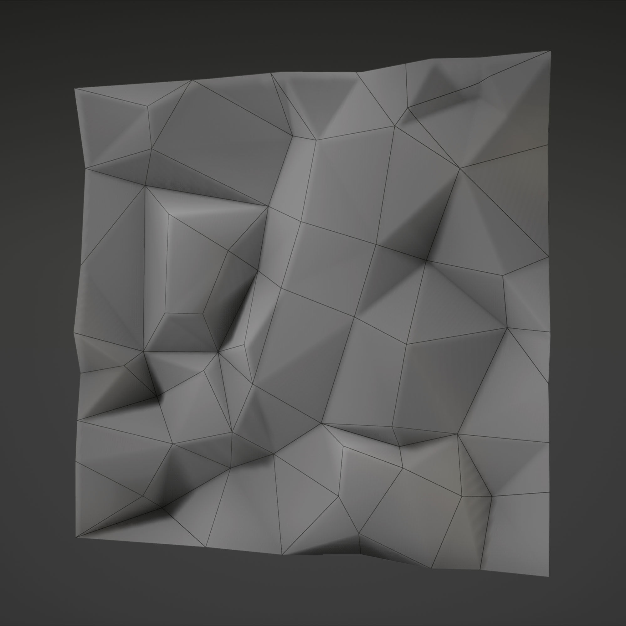 Stone Set rock texture Low-poly 3D model_34