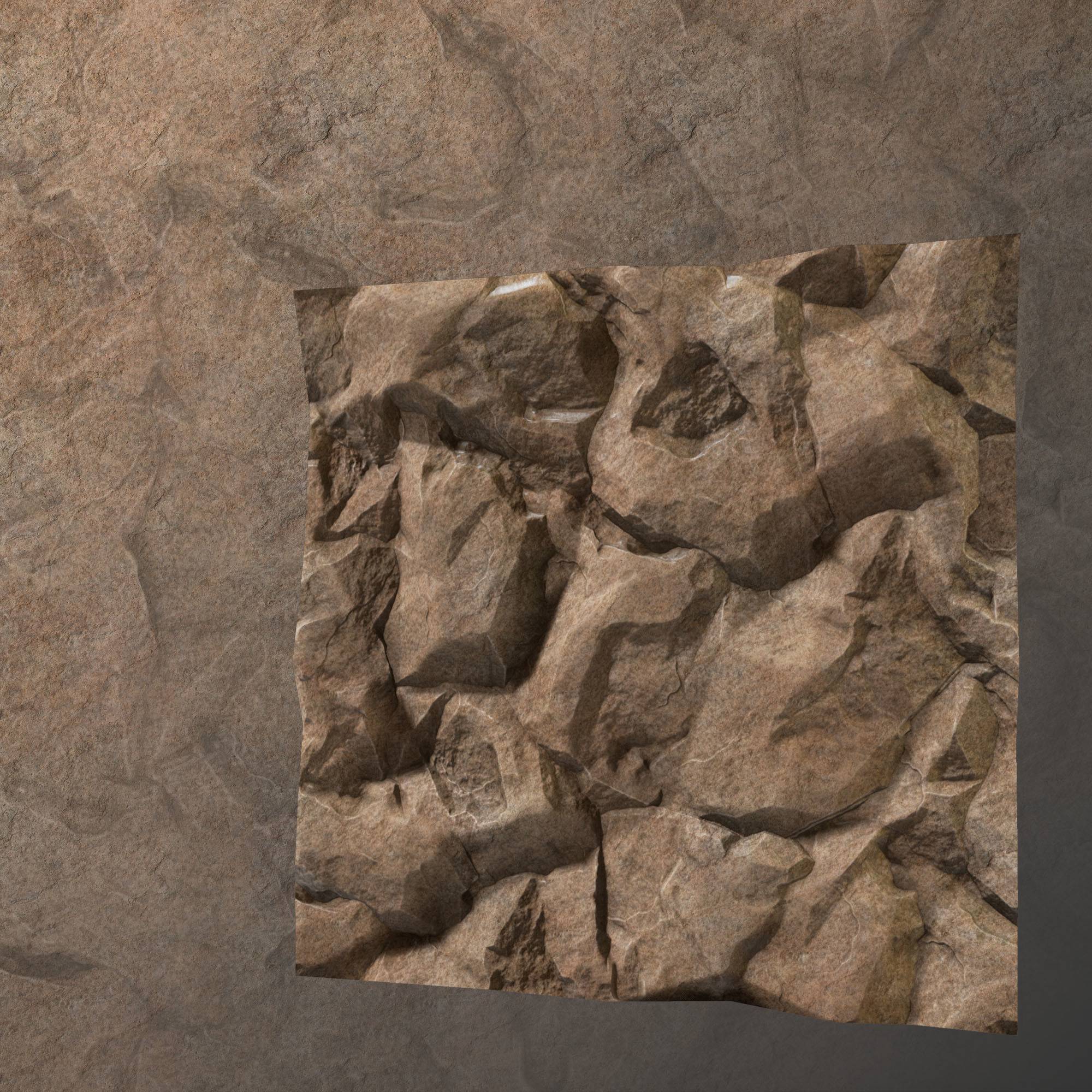 Stone Set rock texture Low-poly 3D model_52