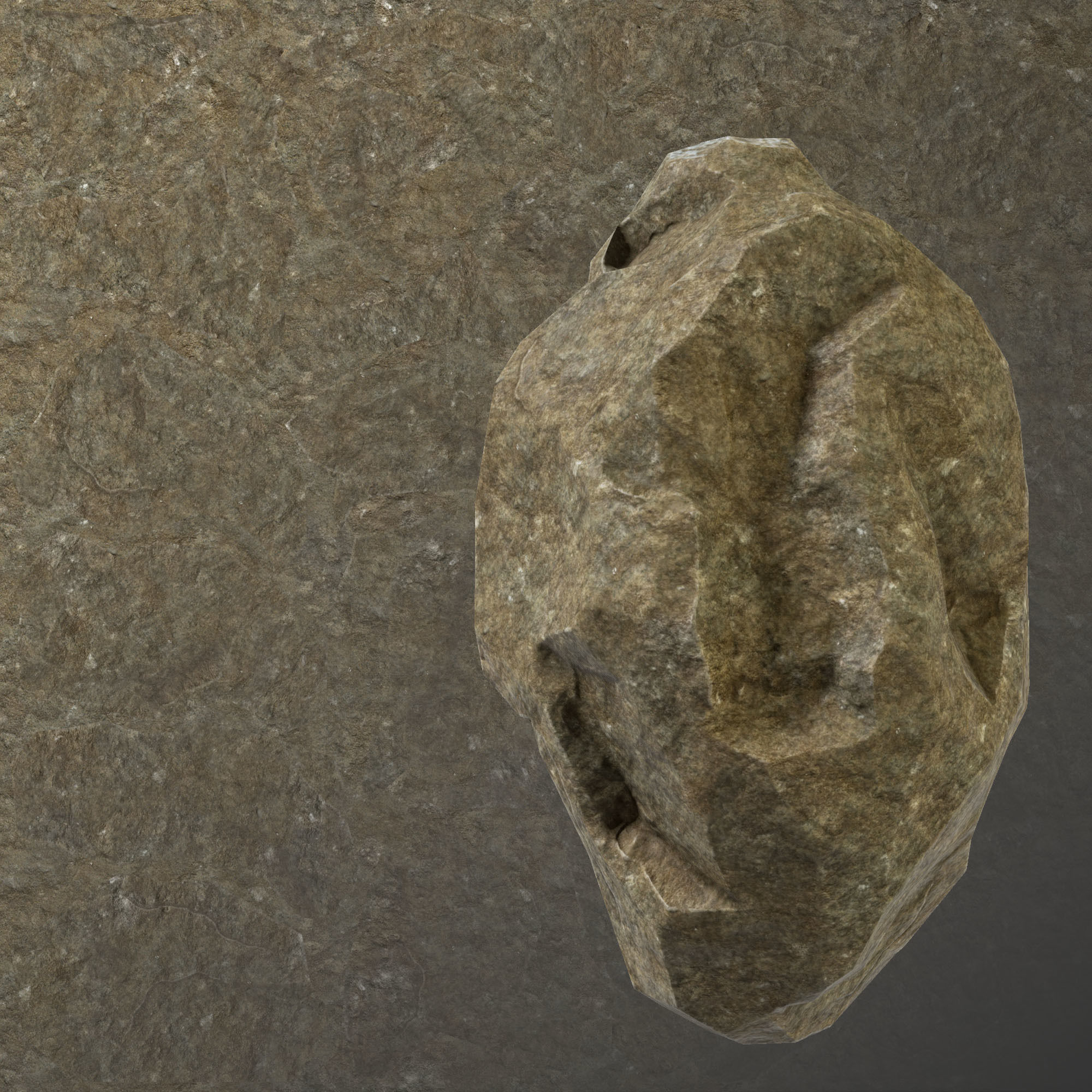 Stone Set rock texture Low-poly 3D model_56