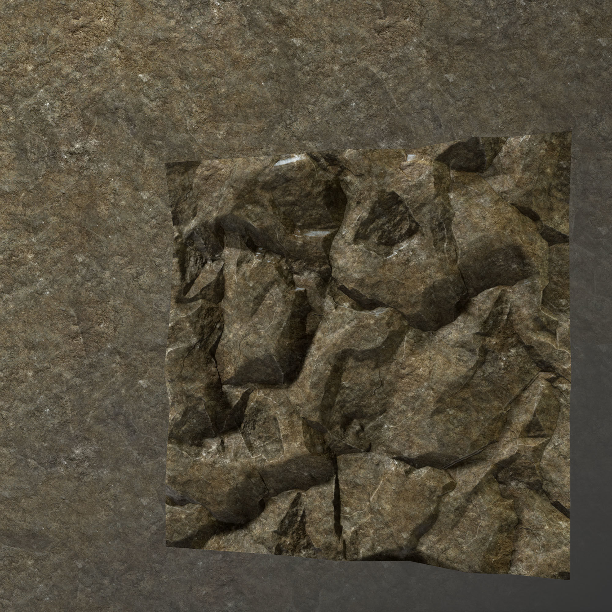 Stone Set rock texture Low-poly 3D model_59