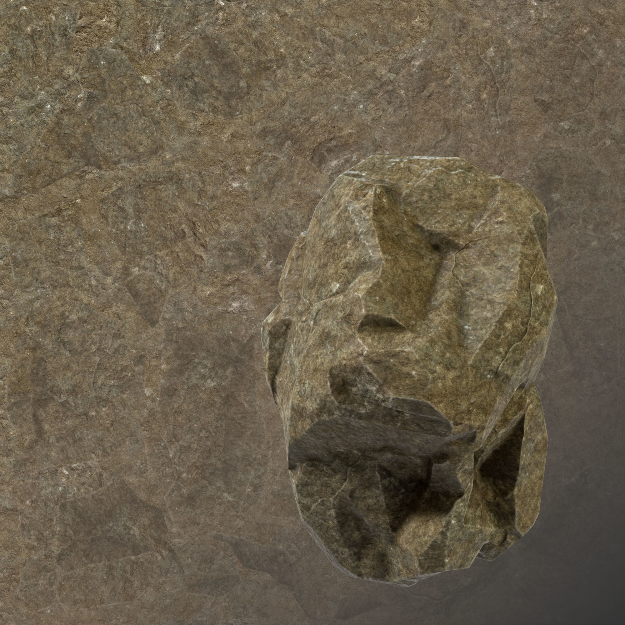 Stone Set rock texture Low-poly 3D model_54