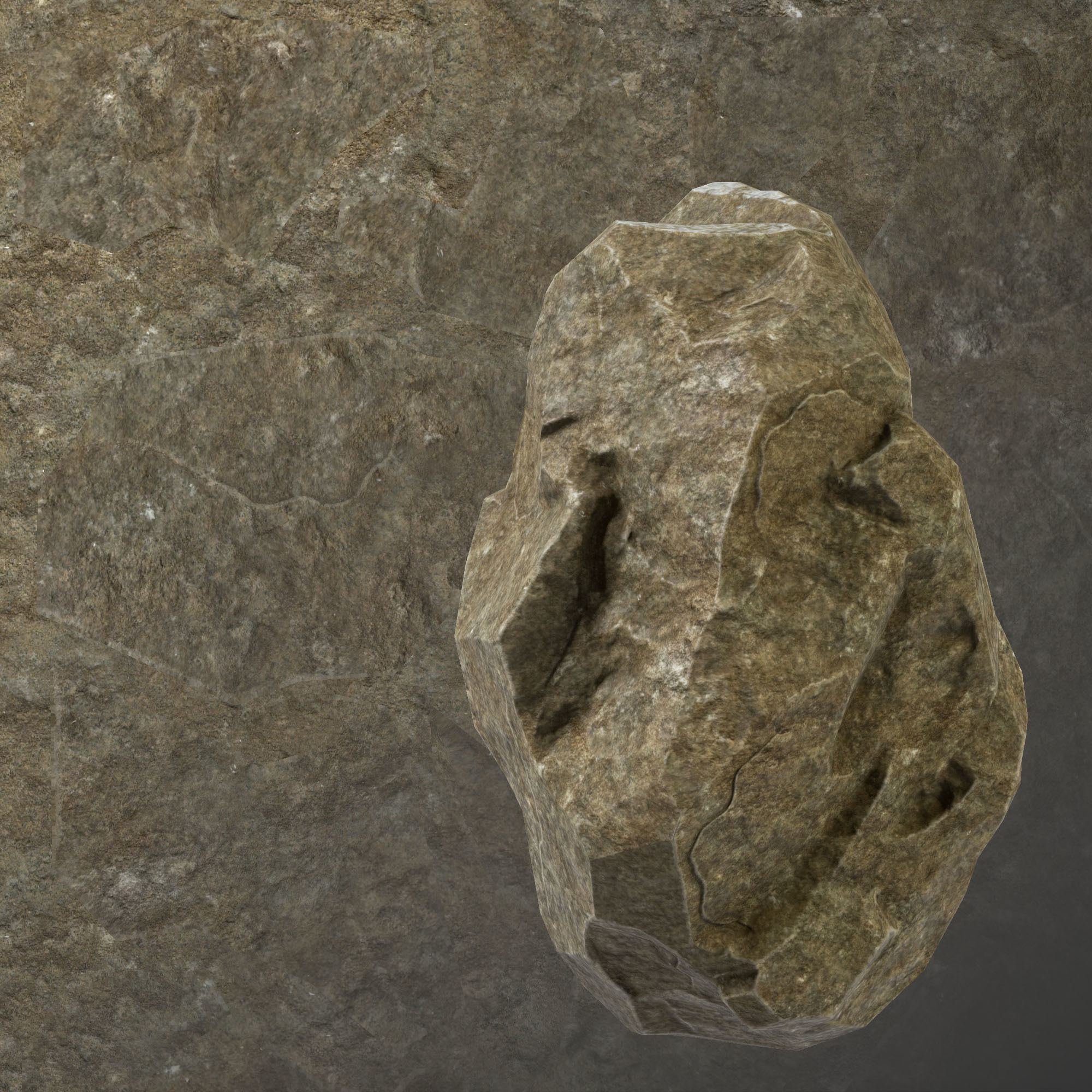 Stone Set rock texture Low-poly 3D model_55