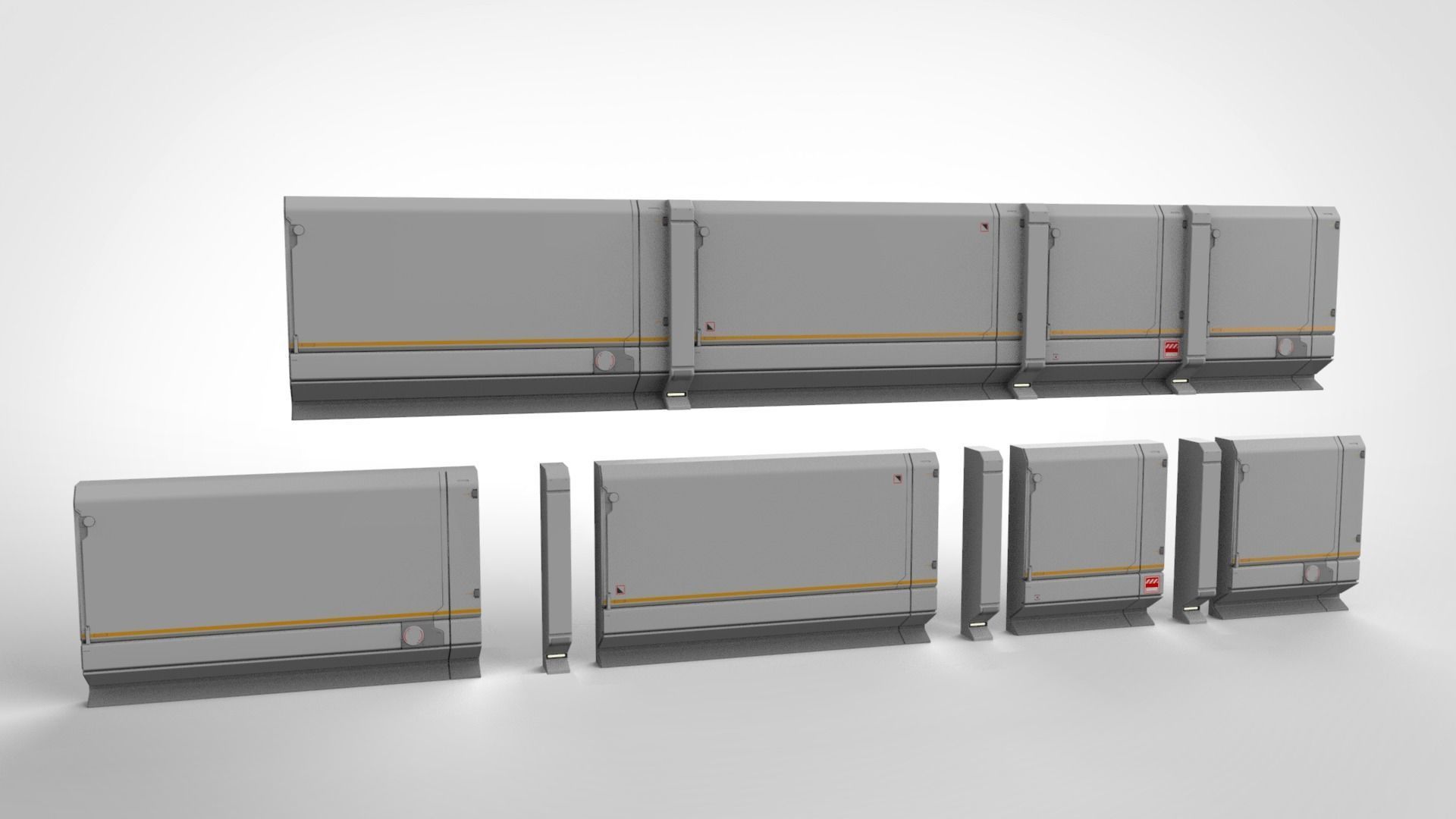 sci-fi Architecture kitbash 29 3D model_14