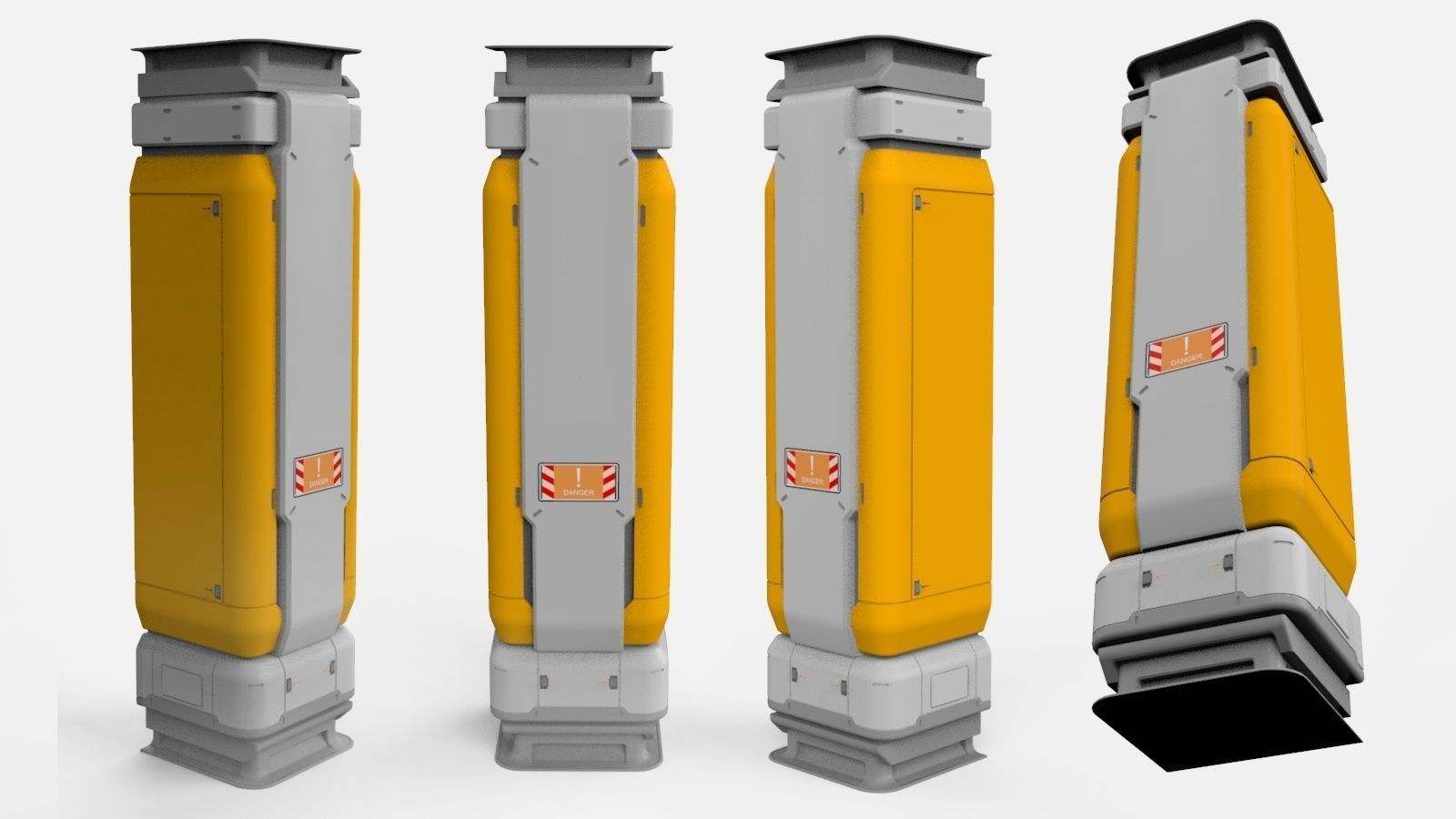 sci-fi Architecture kitbash 29 3D model_7